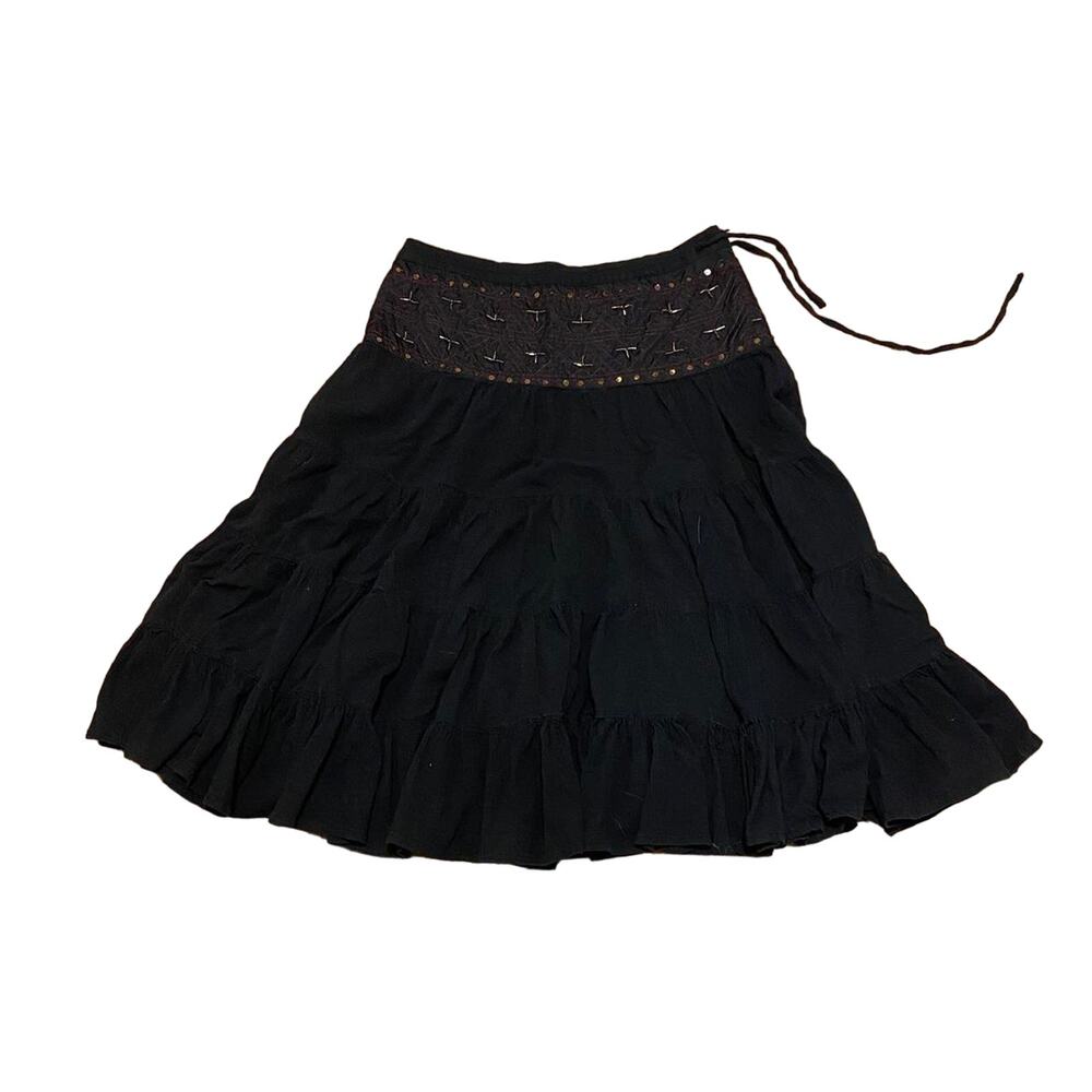 Y2k grunge fairy black skirt